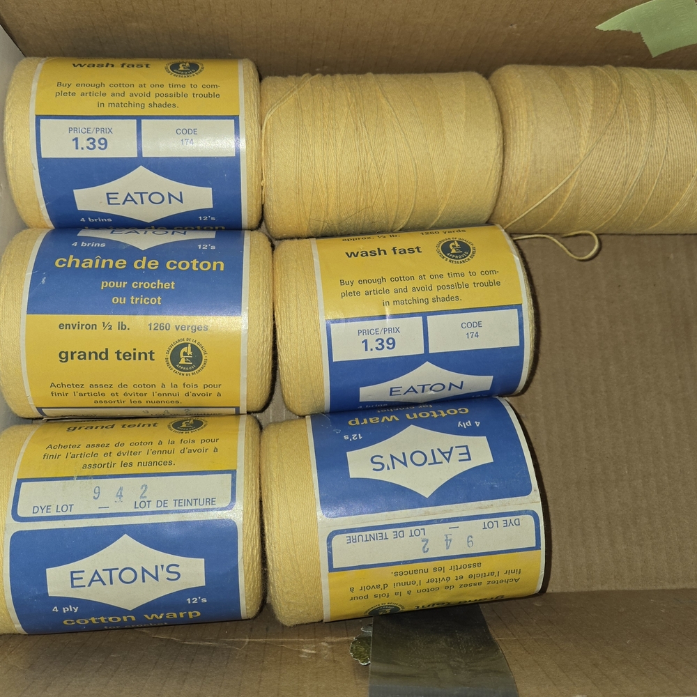 Easton Yellow Crochet Cotton Yarn